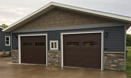 garage construction in Jim Falls, WI