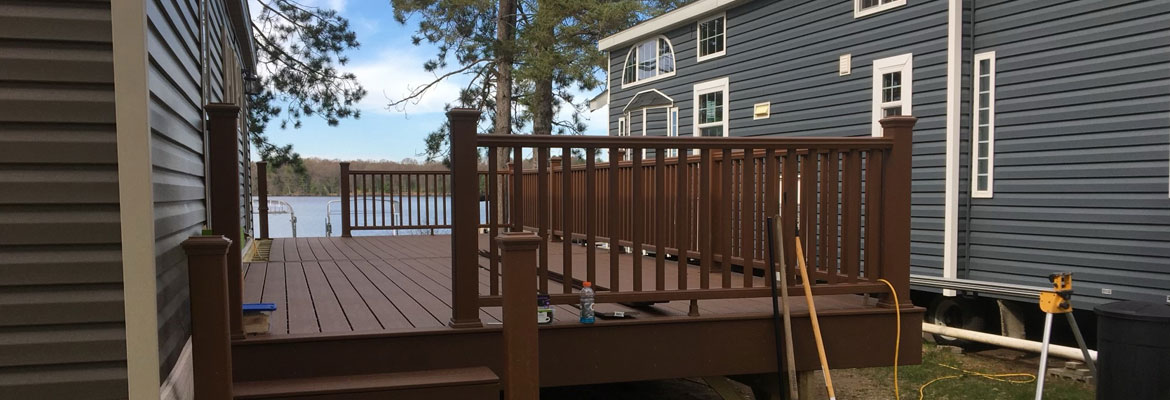deck construction in Jim Falls, WI